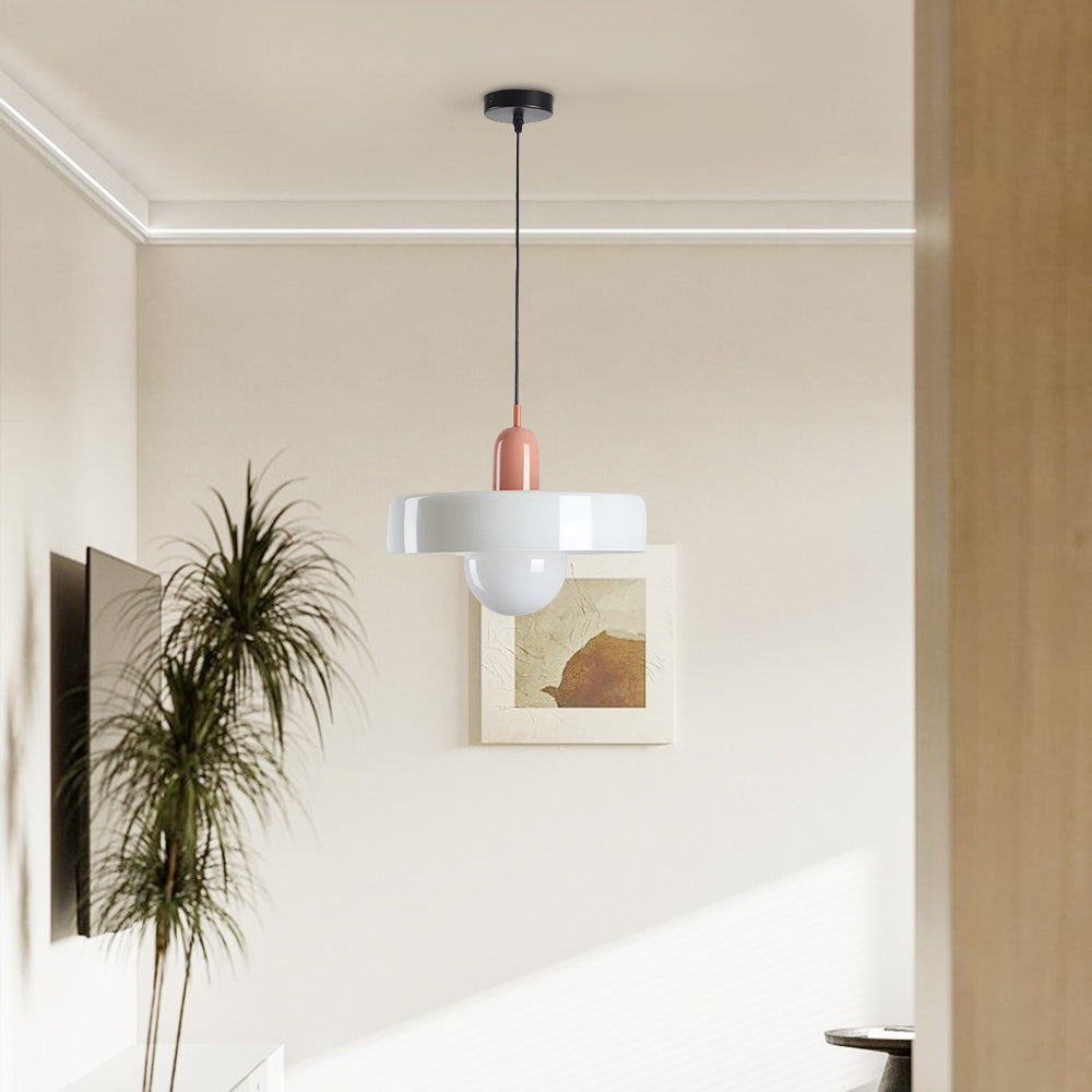 Valentina Vintage LED Glass Pendant Light, Multicolor