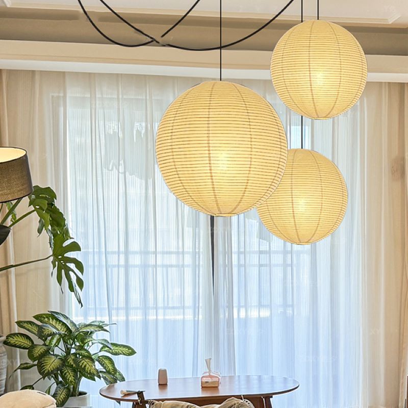 Ritta Pendant Light  Wabi-sabi Globe Paper