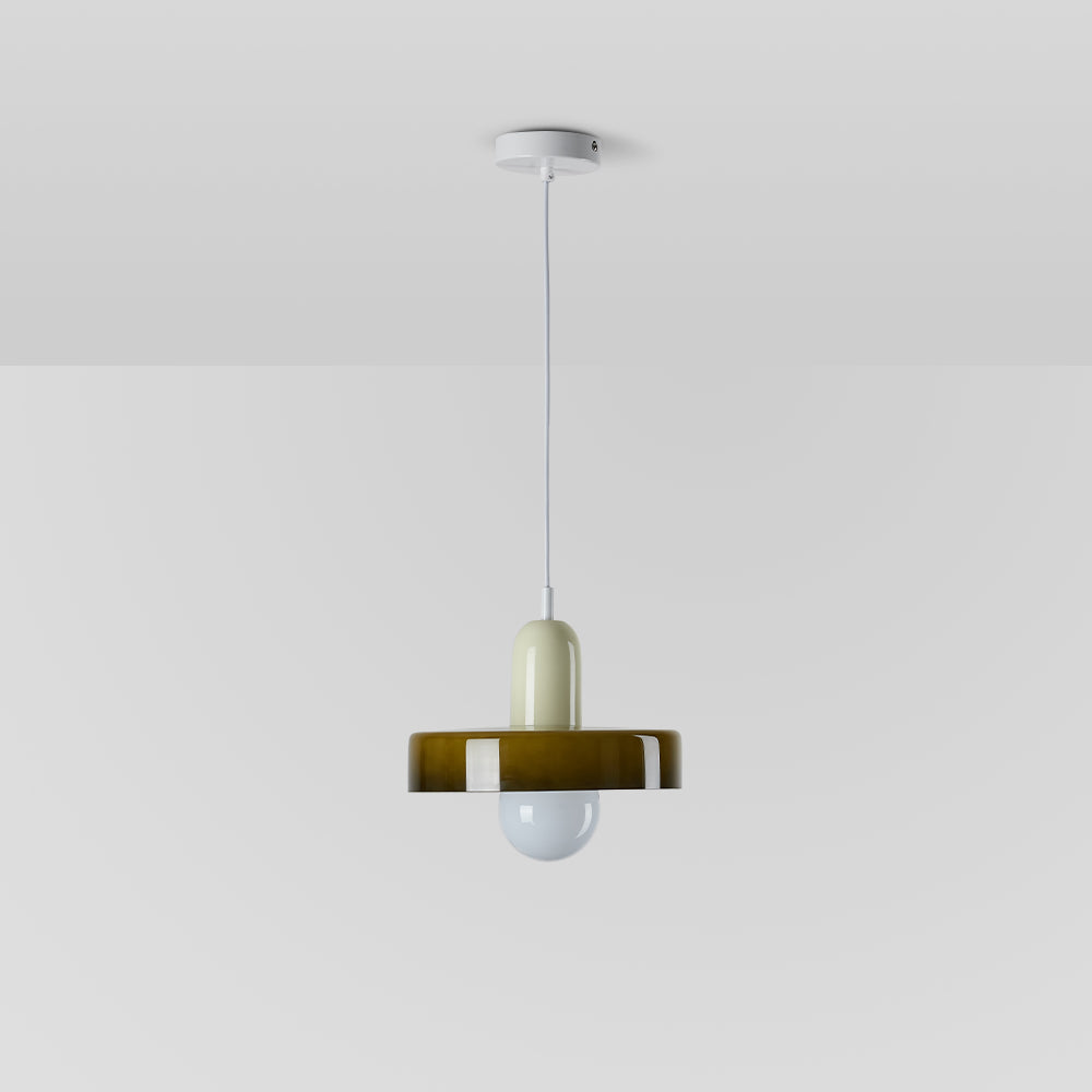 Valentina Vintage LED Glass Pendant Light, Multicolor