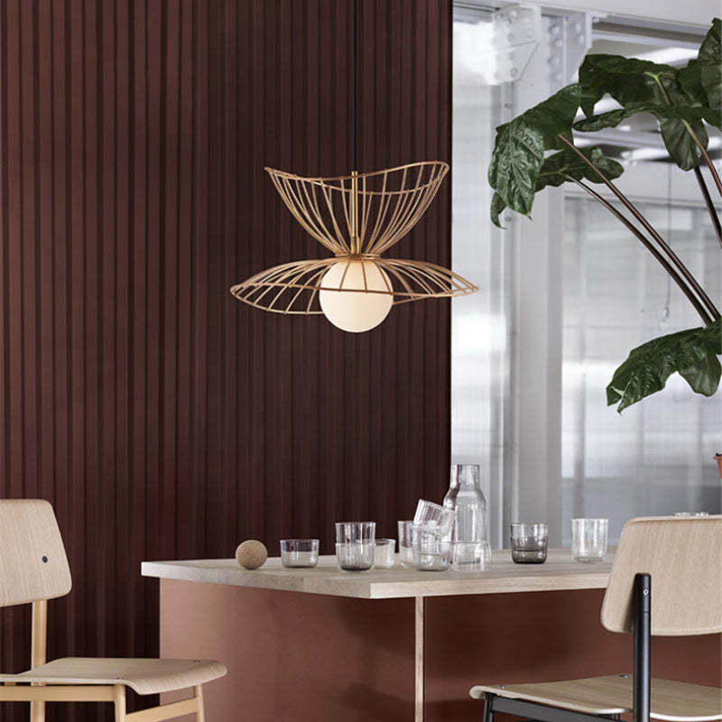 Ritta Pendant Light Modern, Metal, Gold/Black, Kitchen Island