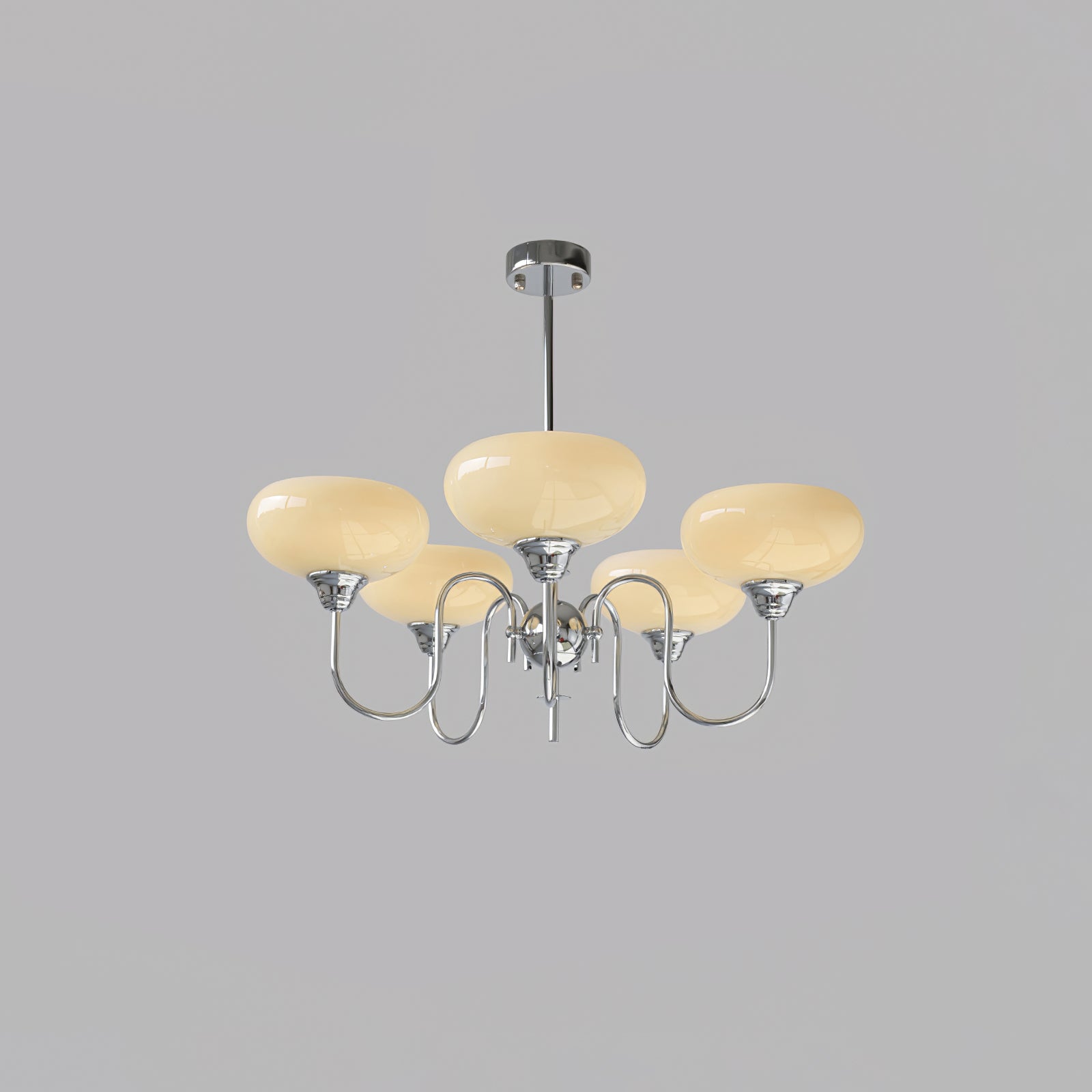 Silva Vintage LED Metal Multi Lampshade Creamy White Yellow Bulbs Luxury Bedroom Living Room Pendant Light, Gold/Chrome