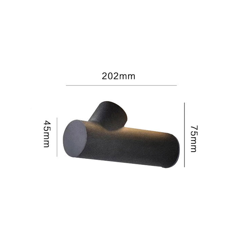 Ray Modern Waterproof Outdoor Wall Lighting, White & Black