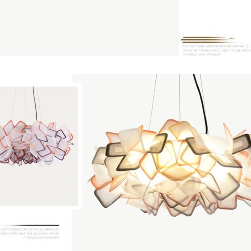 Arisha Modern Multicolour Decorative Flower Acrylic Pendant Light