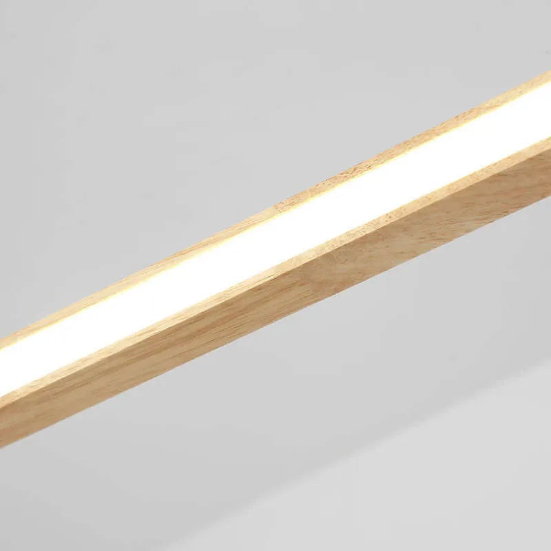 Muto Contemporary Oval Wooden Pendant Light