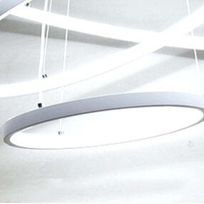 Arisha Pendant Light, Inner Ring Illuminated, White/Black/Gold