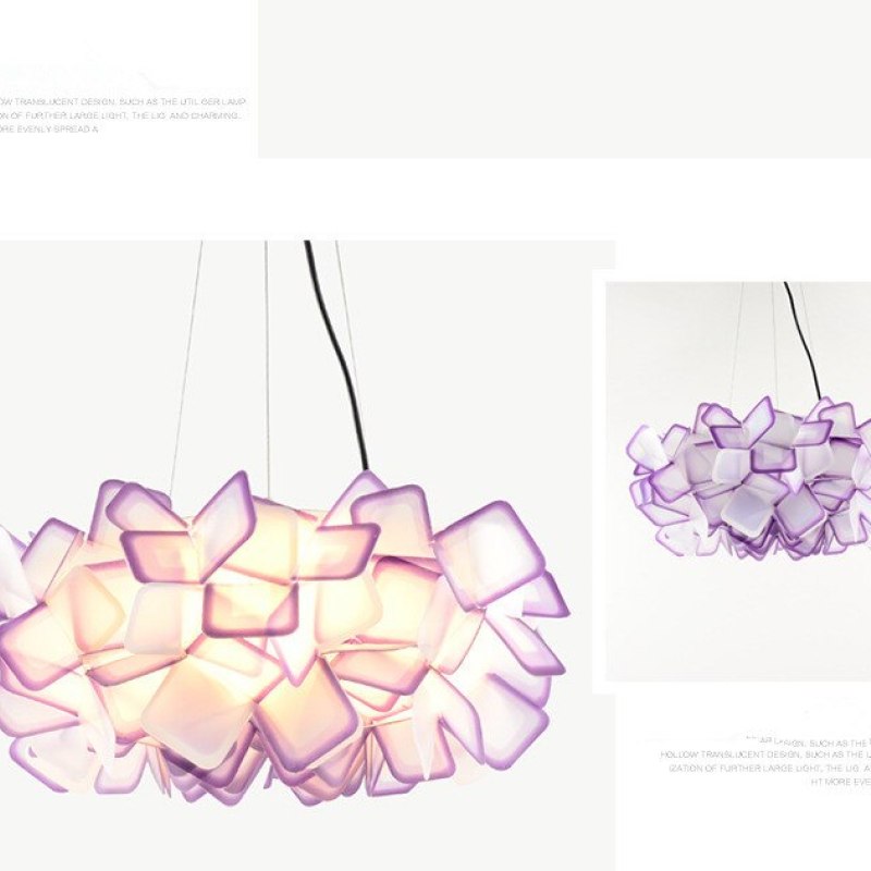 Arisha Modern Multicolour Decorative Flower Acrylic Pendant Light