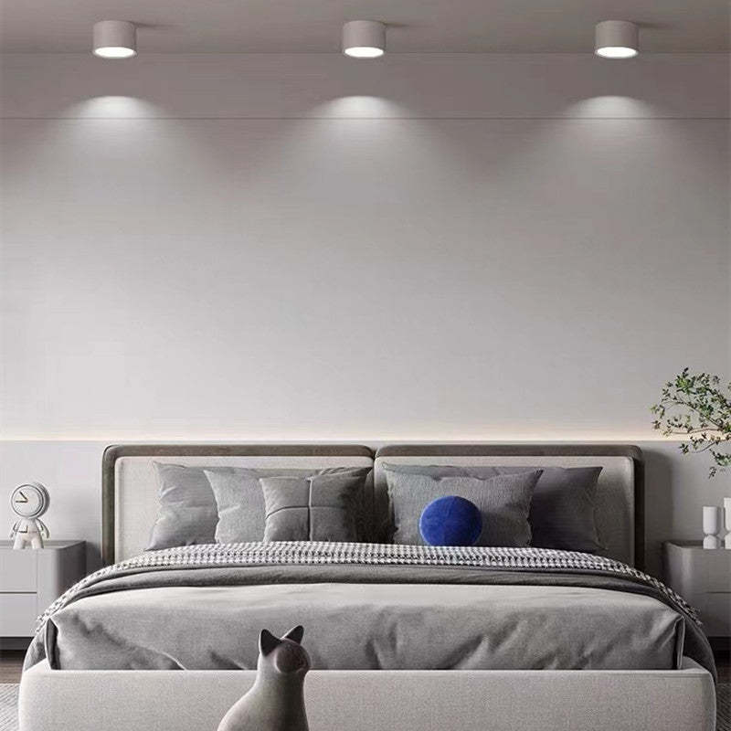 Valentina Modern Cylindrical Metal/Acrylic Flush Mount Ceiling Light