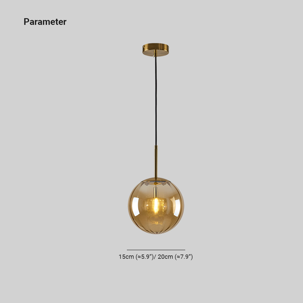Valentina Modern Pendant Light Clear Bubble Gradient, Glass