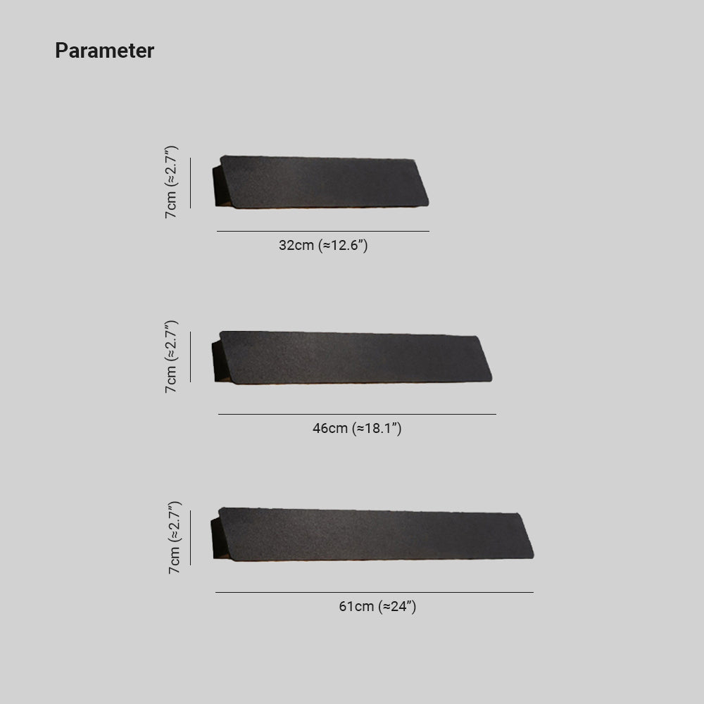 Ray Industrial Linear Metal Outdoor Wall Lamp, Black/White