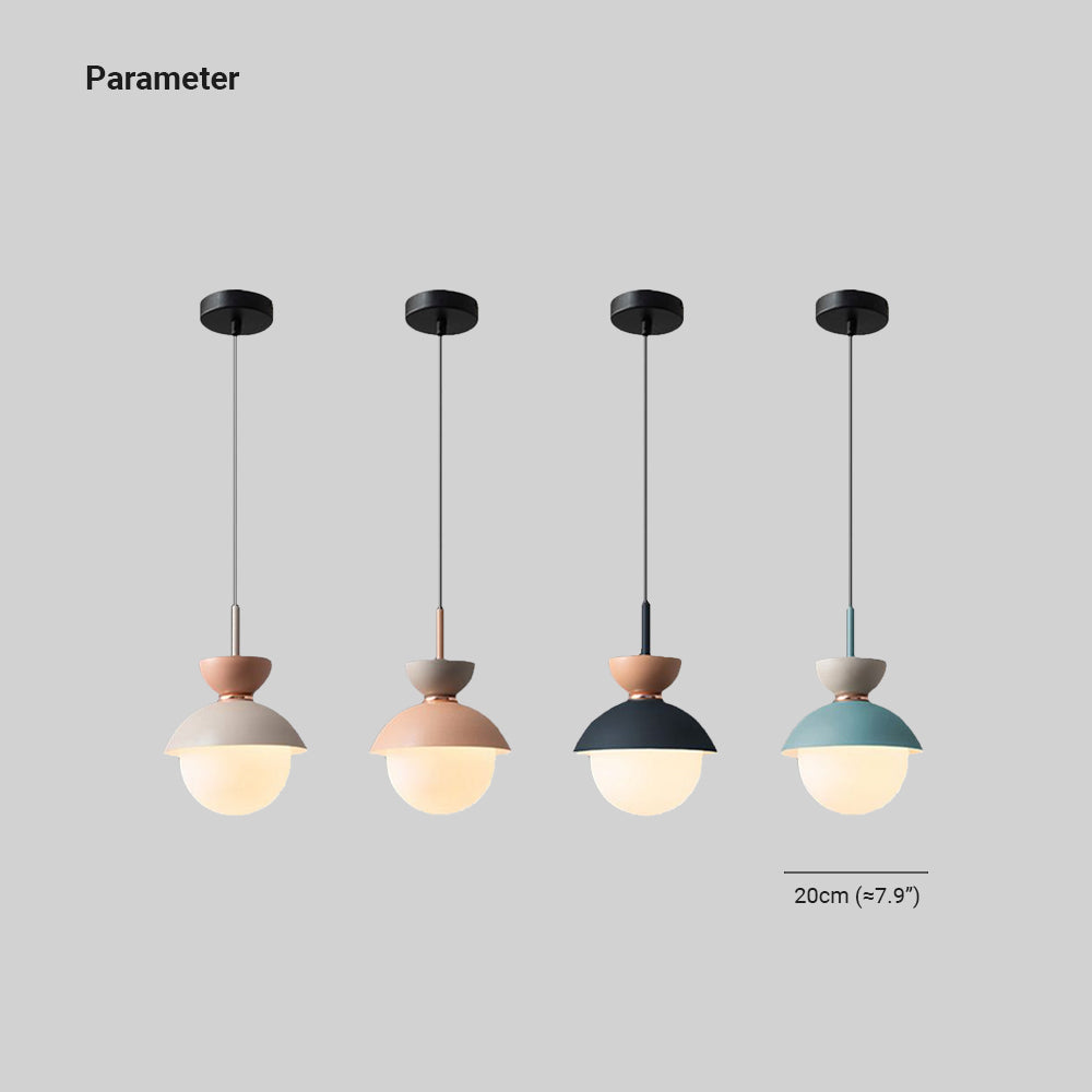 Aria Nordic Minimalist Globe Pendant Light，4 Colours