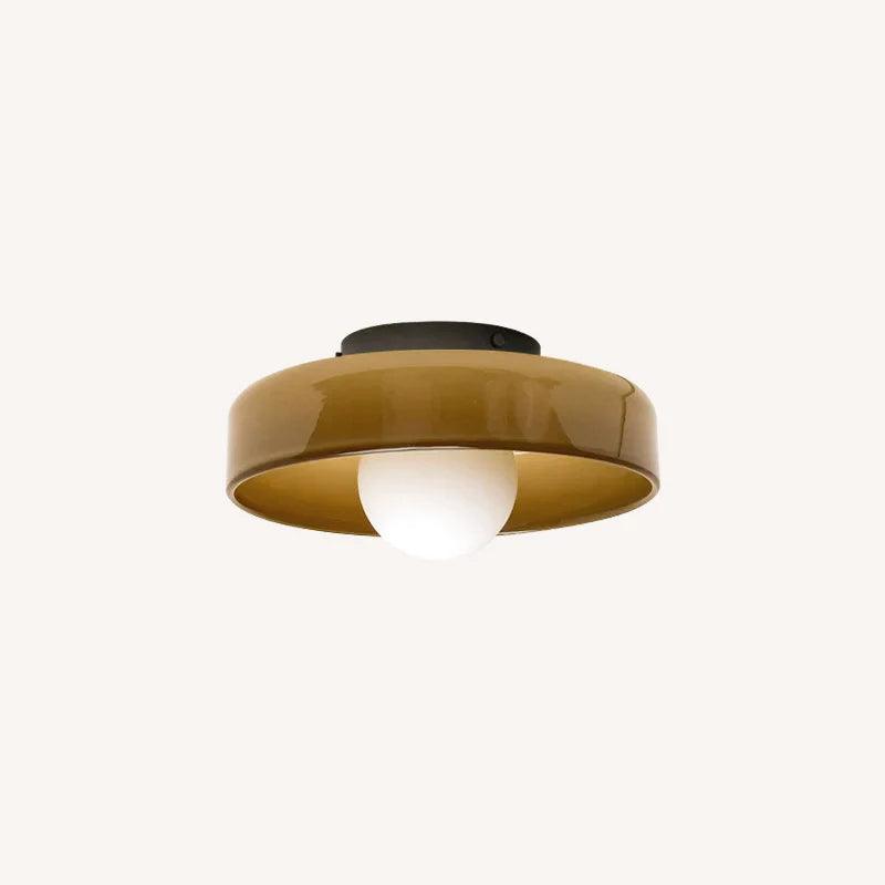 Solara Ceiling Lamp Orange Ring Playful Sculptural - Letslighting