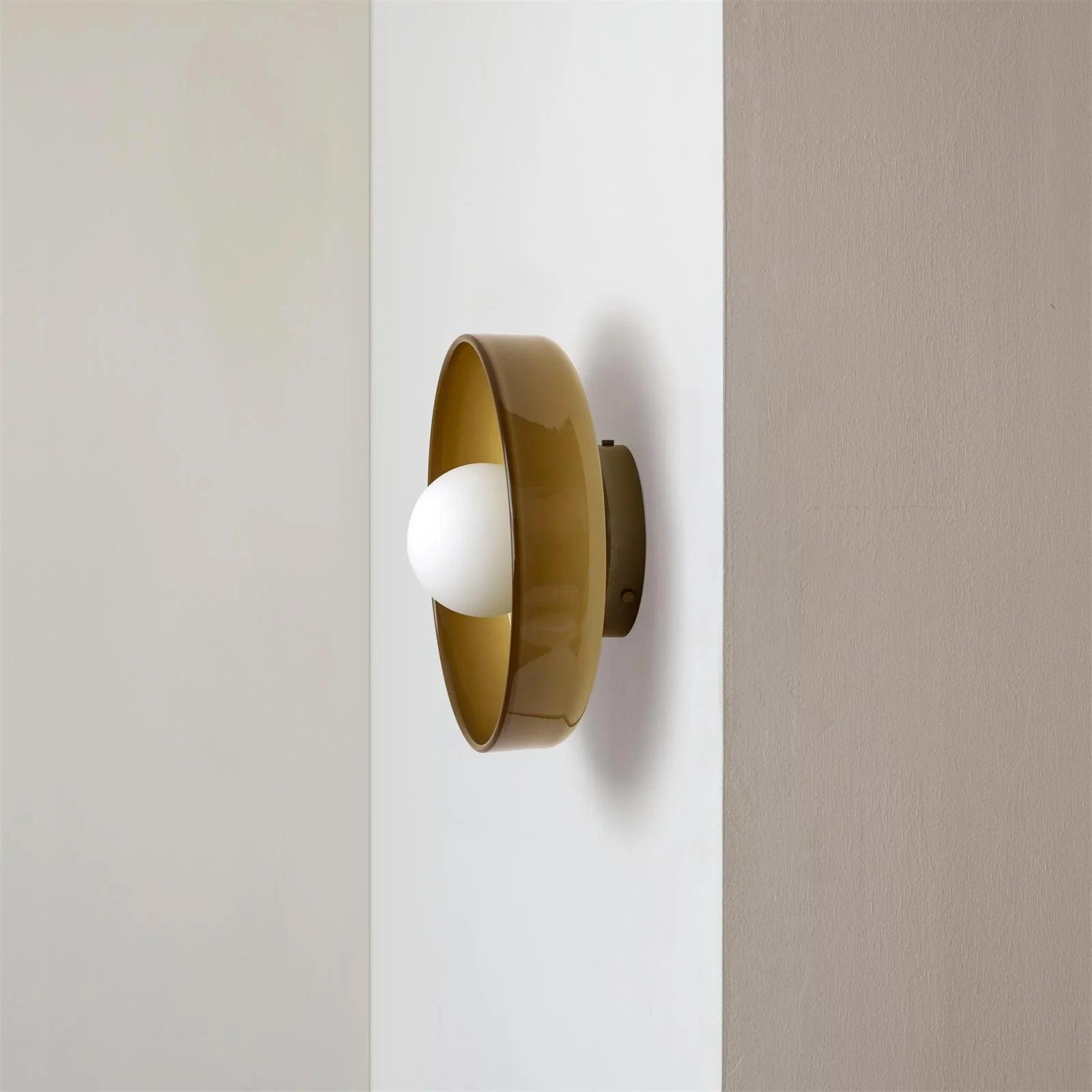 Solara Ceiling Lamp Orange Ring Playful Sculptural - Letslighting
