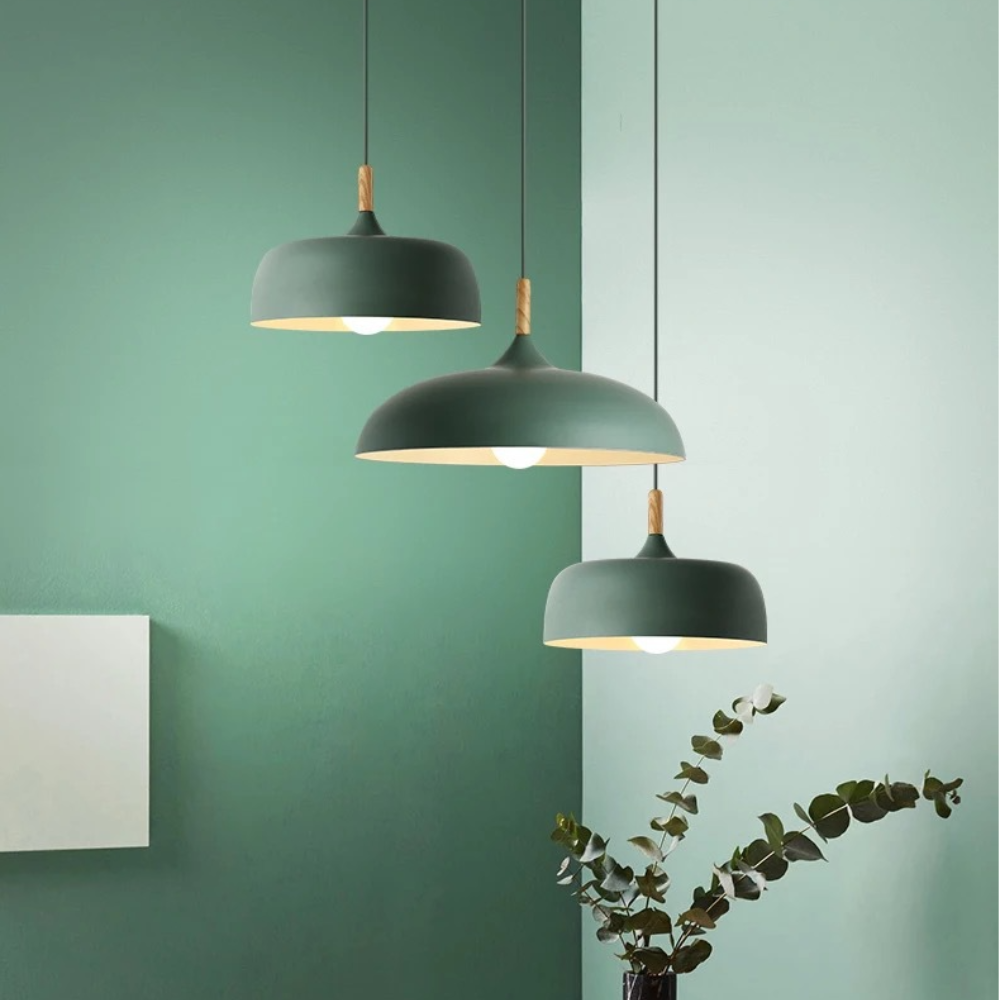 Aria  Modern Pendant Light Dome Macaron  Dining Room