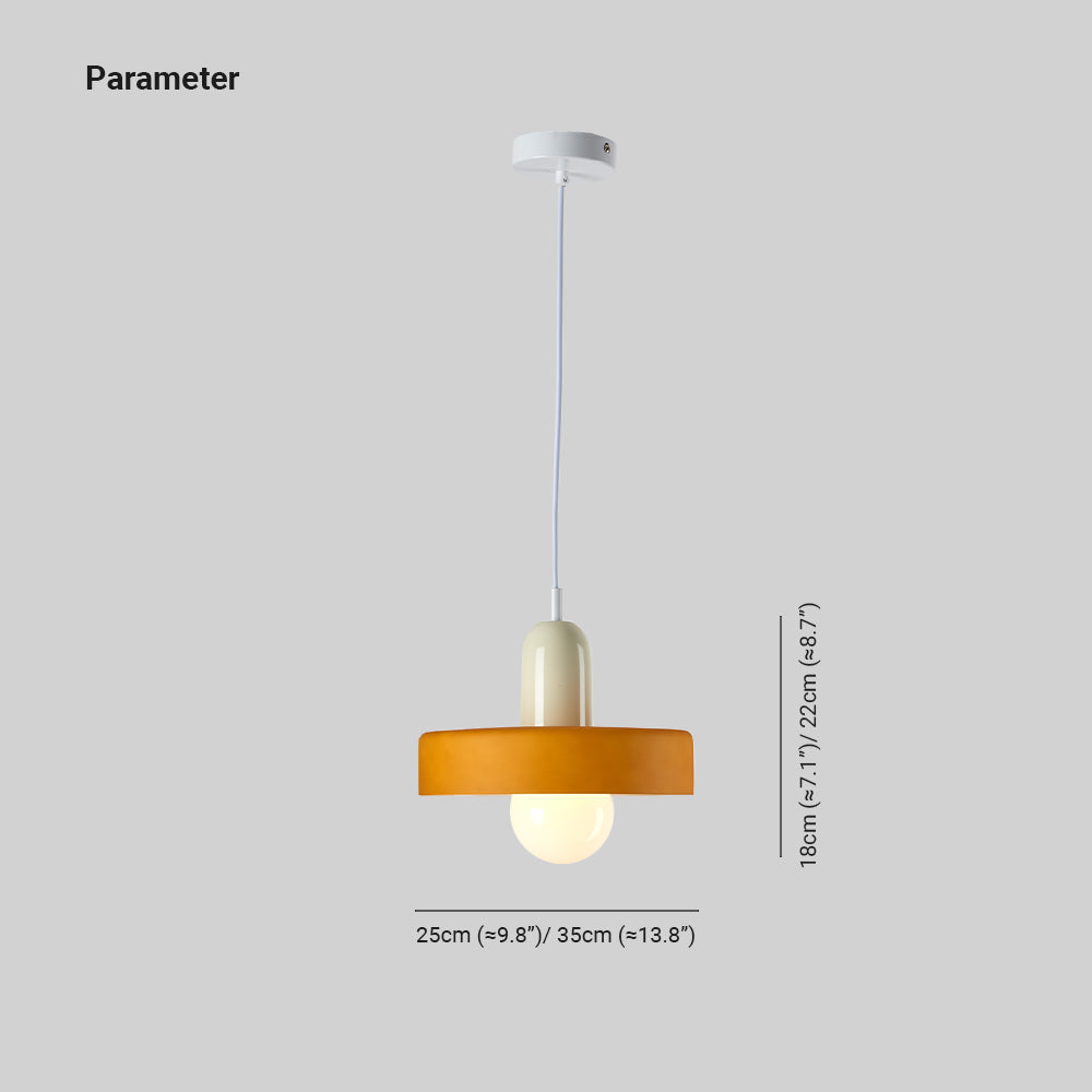Valentina Vintage LED Glass Pendant Light, Multicolor