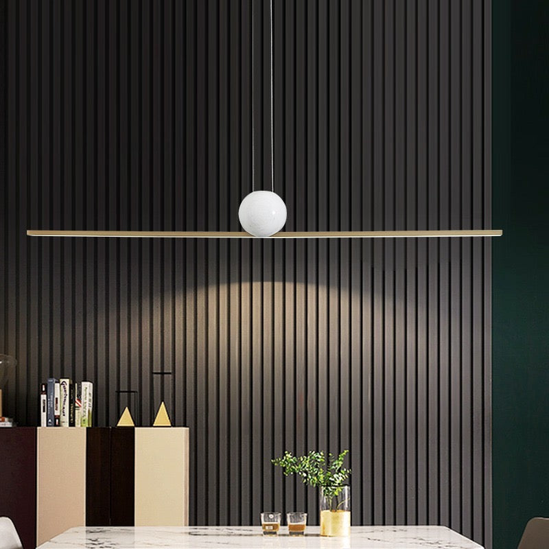 Arisha Minimalist Linear Bubble Pendant Light Marble