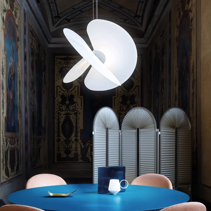 Ritta Chandelier White Nordic Creative Fabric  Living Room Dining Room