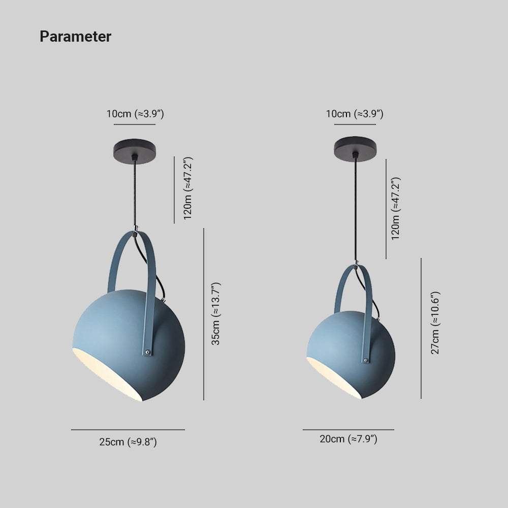 Aira Colorful Art Deco Pendant Light, Spherical,  Bedroom