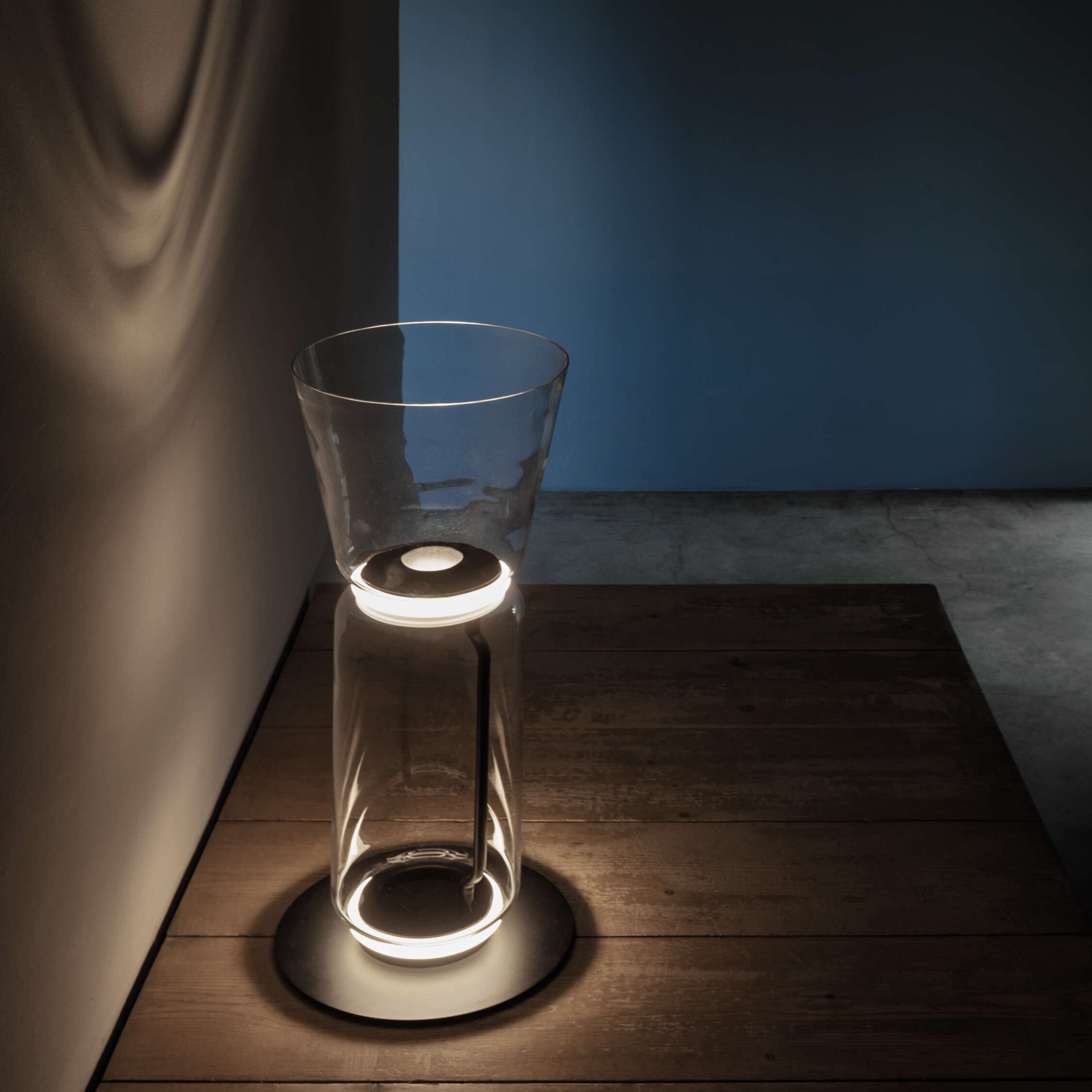 Lustra Floor Lamp Bamboo Glass - Letslighting