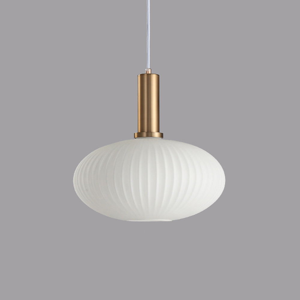 Valentina Morden Bubble Glass Pendant Light, White, Bedroom